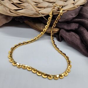 Rhodium/14K Gold plated Unique Chain Necklace Premium Jewelry Hypoallergenic